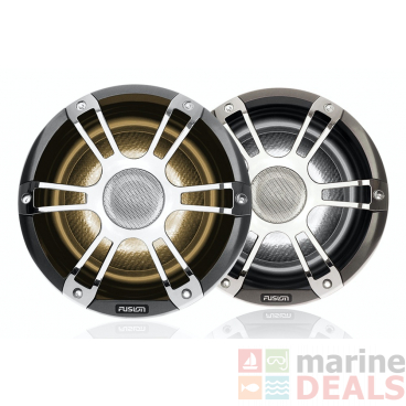 Fusion Signature 3 Sports Chrome LED Marine Speakers 8.8in 330W