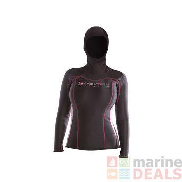 Sharkskin Chillproof Womens Long Sleeve Thermal Top with Hood
