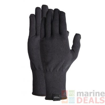 Rab Stretch Knit Gloves Black Medium