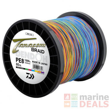 Daiwa Tanacom Multi-Colour Braid 1000m PE8 80lb