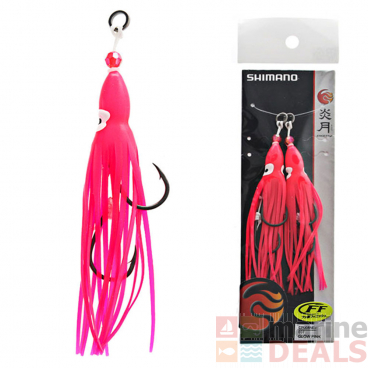 Shimano Rock Hopper Sliding Jig Replacement Skirt Glow/Pink M