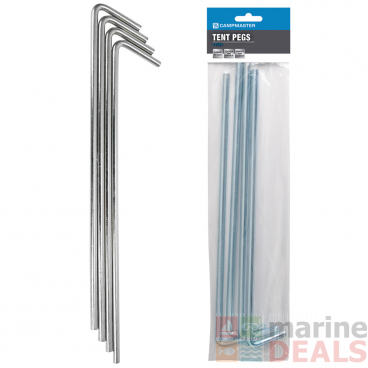 Campmaster Large Tent Pegs 9mm x 375mm Qty 4