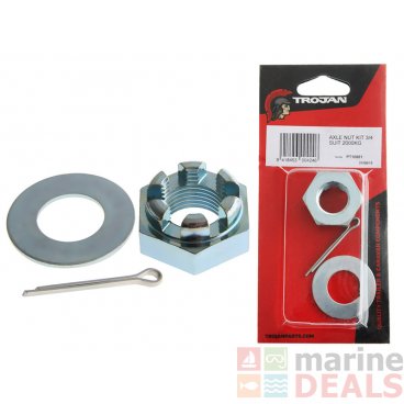 Trojan Trailer Nut and Washer Kit for 2000kg Hubs