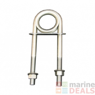 Cleveco Stainless Steel U Bolt with Eye and Plate