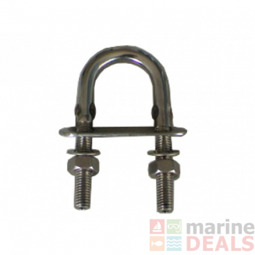 Cleveco 316 Stainless Steel U-Bolt with Two Nuts and One Plate