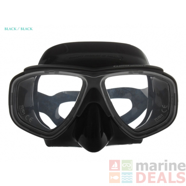 TUSA UM-7500 Crystal Silicone Dive Mask Black/Black