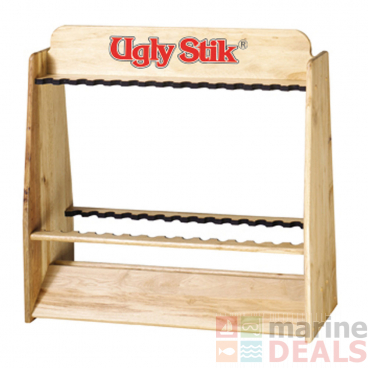 Ugly Stik Timber Standing 30 Rod Rack