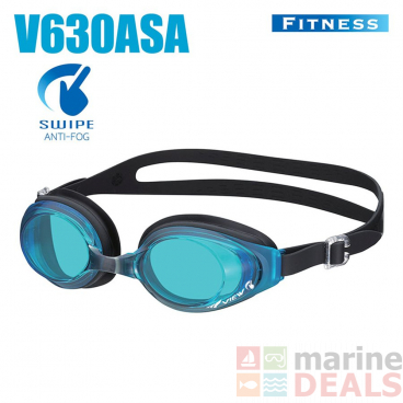 View Swipe Fitness Goggles Aquamarine/Black