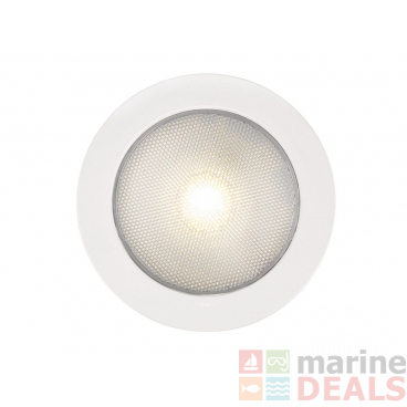 Hella Marine EuroLED 150 Recessed Touch Lamp Warm White - White Plastic