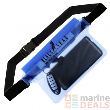 Black Shag Waterproof Belt Bag Blue