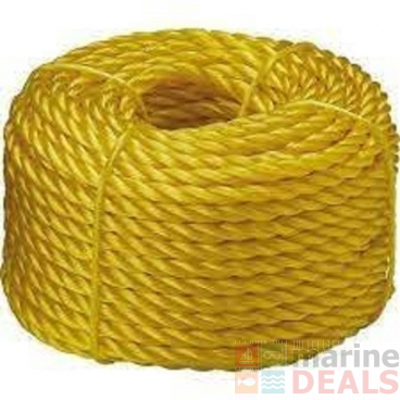 Beauline 4-Strand Floating Rope Yellow 16mm x 1m