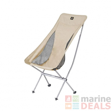 Naturehike Moon High Back Portable Folding Camping Chair Brown