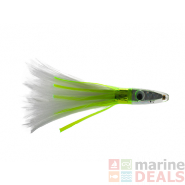 Zuker ZF Feather Trolling Tuna Lure 6in ZF8 Silver/White/Lime