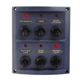 Waterproof 6-Way Switch Panel with LED Indicators