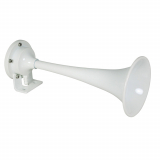 Marinco White Epoxy Coated Single Trumpet Mini Air Horn