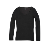 Icebreaker Womens Merino Siren Long Sleeve Shirt Sweetheart Black