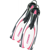 Cressi Reaction EBS Open Heel Dive Fins White/Pink