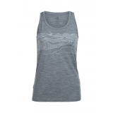 Icebreaker Merino Tech Lite Womens Singlet Hawkland Grey M