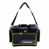 Shimano Waterproof Hard Top Tackle Bag Black/Green