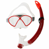 Mirage Comet Junior Dive Mask and Snorkel Set Red