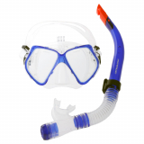Mirage CBL Camera Pro Dive Mask and Snorkel Set Blue