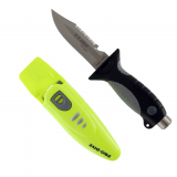 Pro-Dive Drop Point Dive Knife 110mm Yellow
