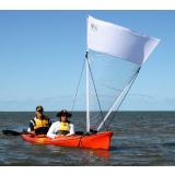 Pacific Action Kayak Sail System 2.2sqm White/Clear