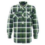 Betacraft Stag Brushed Long Sleeve Shirt Green Closed Front