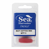 Sea Harvester Bait Cotton Red Cocoon Qty 3
