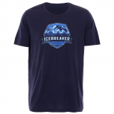 Icebreaker Merino Tech Lite Short Sleeve Crewe Cook Crest Mens T-Shirt Midnight Navy XL