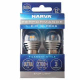 NARVA BA15S P21W LED Bayonet Globe 12V 2700K Qty 2