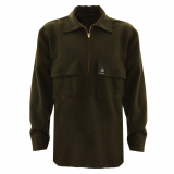 Swanndri Ranger Wool Zip Front Mens Bush Shirt Olive