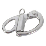 Stainless Snap Shackle With Fixed Eye Large