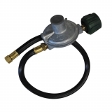 Gasmate 3kg 180deg QCC Regulator F/Outlet with 600mm Hose