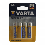 Varta Superlife Heavy Duty Dry Cell AA Battery 1.5V 4-Pack