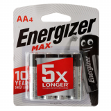 Energizer MAX AA Alkaline Battery 4-Pack
