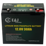 E&J LiFePO4 Rechargeable Lithium Battery 12.8v 30Ah