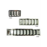 Stainless Steel Louvre Vents with Mounting Flange
