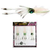 Chasebaits Ultimate Squid Soft Bait 15cm Crystal Qty 3
