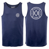 Hunters Element Twin Peaks Mens Singlet Navy