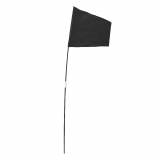 Seahorse Kontiki Flag with 1m Pole Black