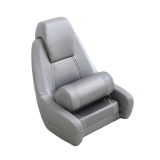 BLA High Back Captain's Seat Pewter with Dark Silver Trim