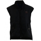 Swanndri Foxton Wool Lined Mens Oilskin Vest Black