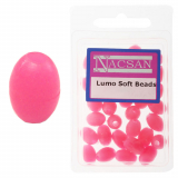 Nacsan Soft Fishing Beads Lumo Pink