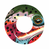 Redington ID 5/6 Reel Decal Rainbow - K.C. Badger