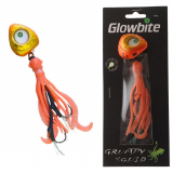 Glowbite Grumpy Squid Slider Lure 100g Orange