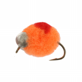 Black Magic Leadeye Muppet Trout Fly Fluro Orange Red A10 Qty 1