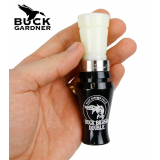 Buck Gardner Acrylic Buck Brush Double Reed Duck Call White/Black