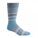 Wrightsock Eco Explore Crew Socks Lt Blue Stripe