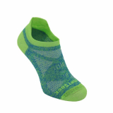 Wrightsock Coolmesh II Cushion Tab Mens Socks Blue/Green Small